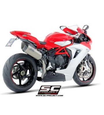 SC PROJECT Ponteira de Escape SC1-R em Titânio para MV Agusta F3 800 17-24