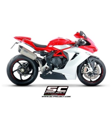 SC PROJECT Ponteira de Escape SC1-R em Titânio para MV Agusta F3 800 17-24