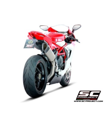 SC PROJECT Ponteira de Escape SC1-R em Titânio para MV Agusta F3 800 17-24