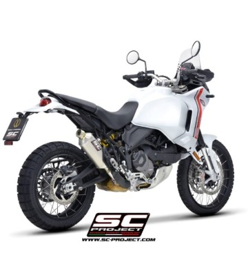 SC PROJECT Ponteira de Escape Rally Raid para Ducati DesertX 22-24