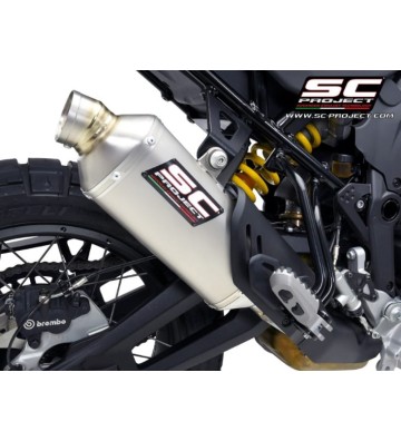 SC PROJECT Ponteira de Escape Rally Raid para Ducati DesertX 22-