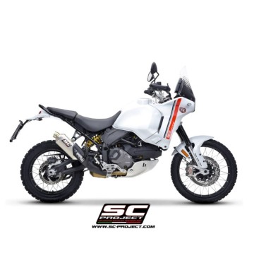 SC PROJECT Ponteira de Escape Rally Raid para Ducati DesertX 22-