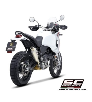 SC PROJECT Ponteira de Escape Rally Raid para Ducati DesertX 22-