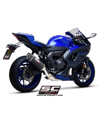 SC PROJECT Full Exhaust System with SC1-S Slip-on for Yamaha YZF-R7 21-