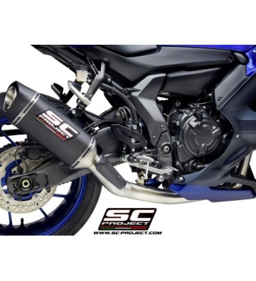 SC PROJECT Full Exhaust System with SC1-S Slip-on for Yamaha YZF-R7 21-24