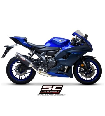 SC PROJECT Full Exhaust System with SC1-S Slip-on for Yamaha YZF-R7 21-