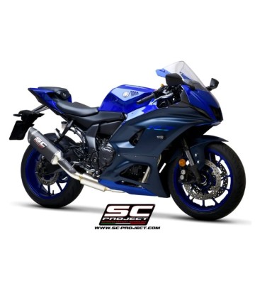 SC PROJECT Full Exhaust System with SC1-S Slip-on for Yamaha YZF-R7 21-24