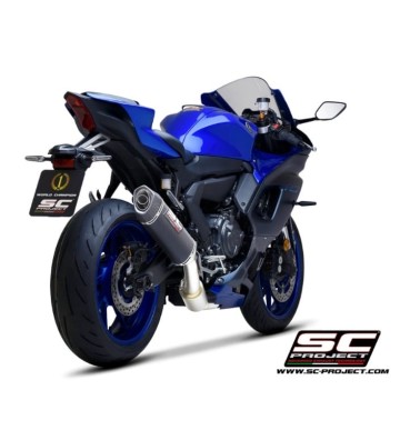 SC PROJECT Full Exhaust System with SC1-S Slip-on for Yamaha YZF-R7 21-