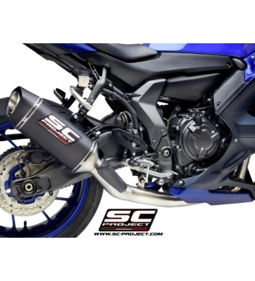 SC PROJECT Full Racing Exhaust System with SC1-S Slip-on for Yamaha YZF-R7 21-24