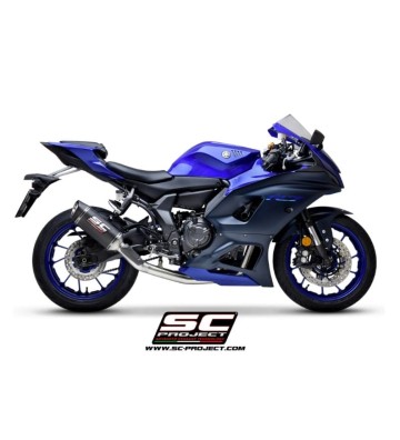 SC PROJECT Full Racing Exhaust System with SC1-S Slip-on for Yamaha YZF-R7 21-24