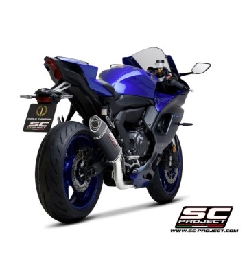 SC PROJECT Full Racing Exhaust System with SC1-S Slip-on for Yamaha YZF-R7 21-24