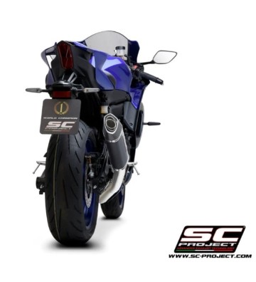 SC PROJECT Full Racing Exhaust System with SC1-S Slip-on for Yamaha YZF-R7 21-24