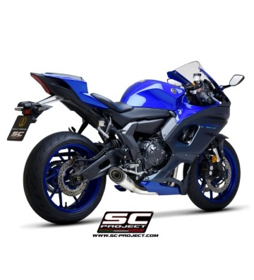 SC PROJECT Full Exhaust System with S1 Slip-on for Yamaha YZF-R7 21-24