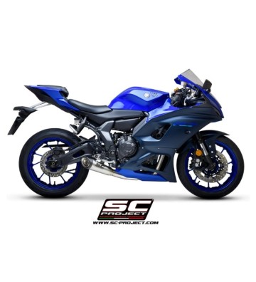 SC PROJECT Full Exhaust System with S1 Slip-on for Yamaha YZF-R7 21-24