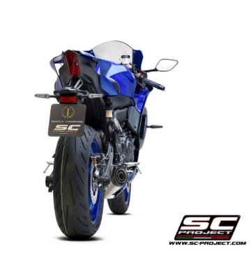 SC PROJECT Full Exhaust System with S1 Slip-on for Yamaha YZF-R7 21-24