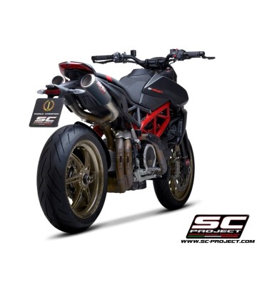 SC PROJECT Par de Ponteiras de Escape CR-T M2 para Ducati Hypermotard 950 SP 21-24