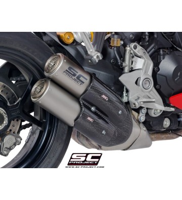 SC PROJECT CR-T Twin Slip-ons for Ducati SuperSport 17-20