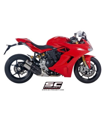 SC PROJECT CR-T Twin Slip-ons for Ducati SuperSport 17-20