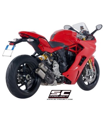 SC PROJECT CR-T Twin Slip-ons for Ducati SuperSport 17-20