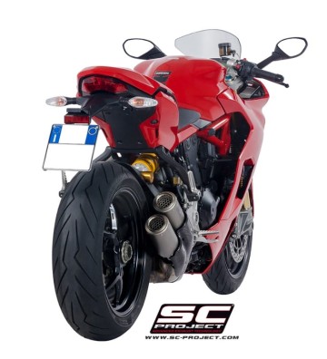 SC PROJECT CR-T Twin Slip-ons for Ducati SuperSport 17-20