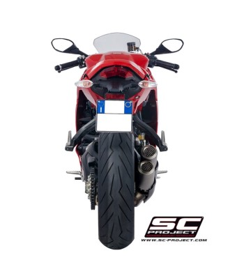 SC PROJECT CR-T Twin Slip-ons for Ducati SuperSport 17-20