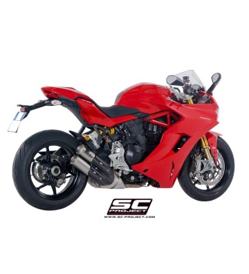 SC PROJECT CR-T Twin Slip-ons for Ducati SuperSport 21-24