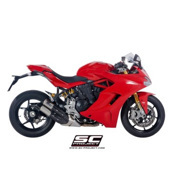 SC PROJECT CR-T Twin Slip-ons for Ducati SuperSport 21-24