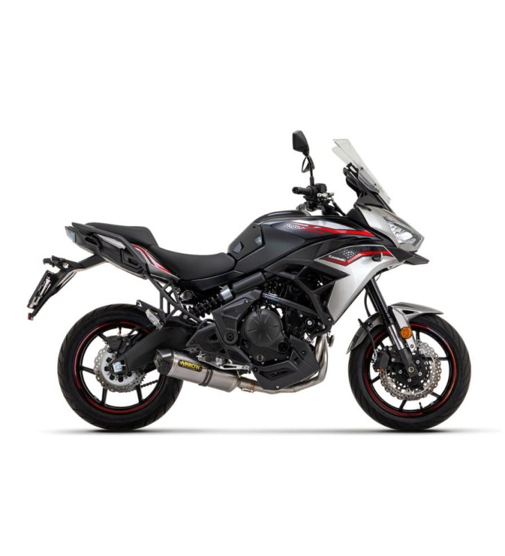 ARROW Full Exhaust System with Race-Tech Silencer with Carbon End cap for Kawasaki Versys 650 21-23