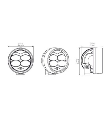 DENALI D3 Farol de nevoeiro LED