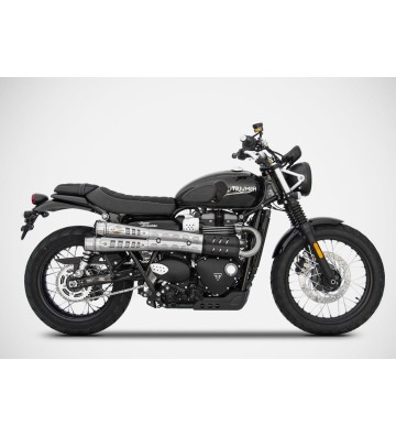 ZARD Ponteiras de Escape SIX DAYS para Triumph Street Scrambler 900 21-23