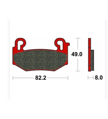 thumbnail image 2 of Brembo Front Brake Pads – Direct Fit For Yamaha FZS 600 Fazer 1998-2003 (07YA2307) 2 of 2