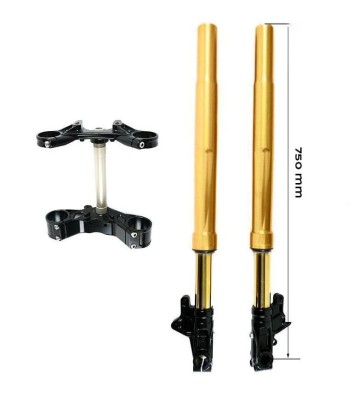 OHLINS USD Front Fork Kit Low + Unit Garage Triple Clamp for BMW R NineT 20-