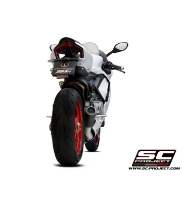 SC PROJECT 2-1 Half-System with CR-T M2 Slip-on for DUCATI Panigale V2 20-24