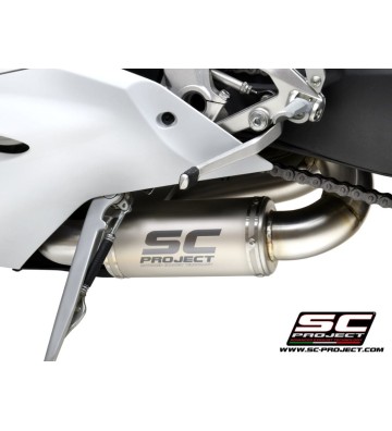 SC PROJECT Meio Sistema de Escape com Ponteira S1 para DUCATI Panigale V2 20-24