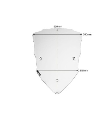 WRS TOURING Windscreen for MULTISTRADA V2 22-