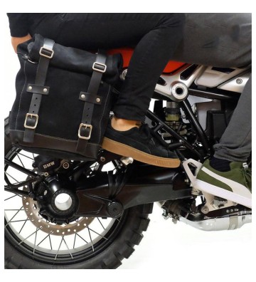 UNIT GARAGE Waxed Suede Side Pannier Scram 10L-14L + Double Subframe for BMW R NINE T