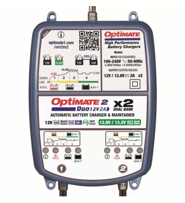 OPTIMATE 2 DUO 12V / 12.8V 2A X2