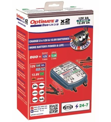 OPTIMATE 2 DUO 12V / 12.8V 2A X2
