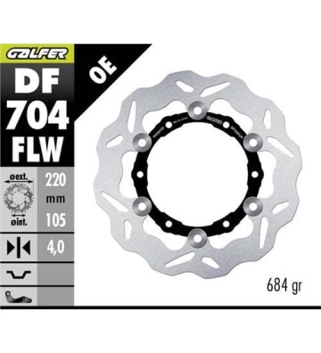 GALFER Front Disk for PIAGGIO VESPA GTS 300 IE 09-25 / 125 SUPER 09-