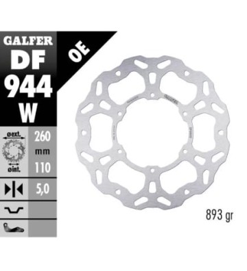 GALFER Disco Traseiro