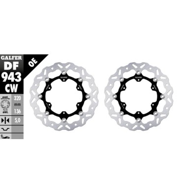 GALFER Front Brake Discs Kit