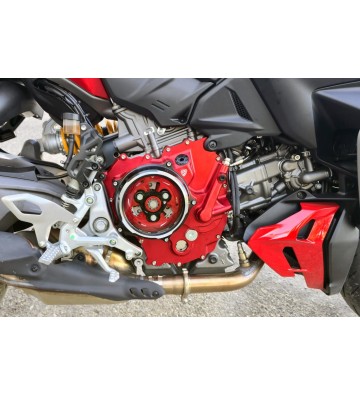 CNC RACING Clear Clutch Cover for DUCATI Multistrada V2 / Panigale V2 / Streetfighter V2 2025