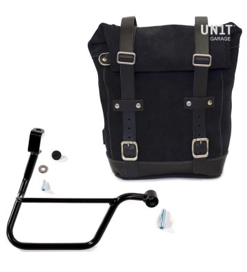 UNIT GARAGE "Waxed Suede" Right Side Bag 10L-14L for TRIUMPH Bonneville T100 17-
