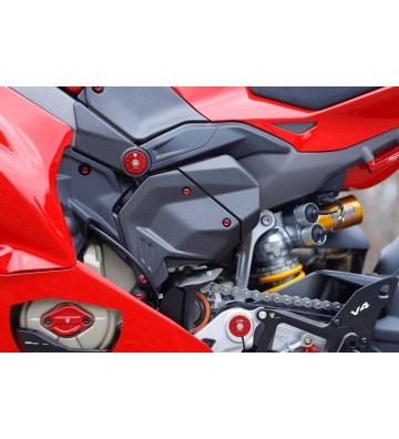 CNC RACING Carbon Left Engine Cover for DUCATI Panigale V4/S 25-26 / Streetfighter V4/S 25-26