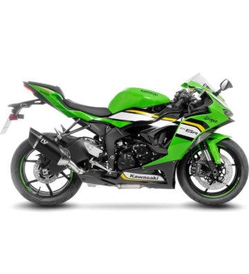 LEOVINCE LV-14 R BLACK EDITION Slip-on for KAWASAKI ZX-6R 19-25