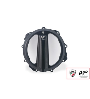 CNC RACING Clear Clutch Cover GIACOMO AGOSTINI Limited Edition for MV AGUSTA