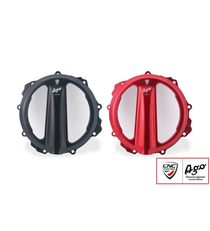 CNC RACING Clear Clutch Cover GIACOMO AGOSTINI Limited Edition for MV AGUSTA