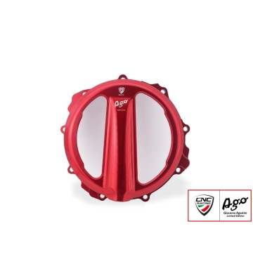 CNC RACING Clear Clutch Cover GIACOMO AGOSTINI Limited Edition for MV AGUSTA