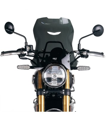 UNIT GARAGE Windscreen XL with GPS Support for ROYAL ENFIELD Bear 650