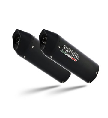 GPR Pair of FURORE NERO Silencers for BMW K1600 GT 10-16